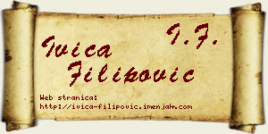 Ivica Filipović vizit kartica